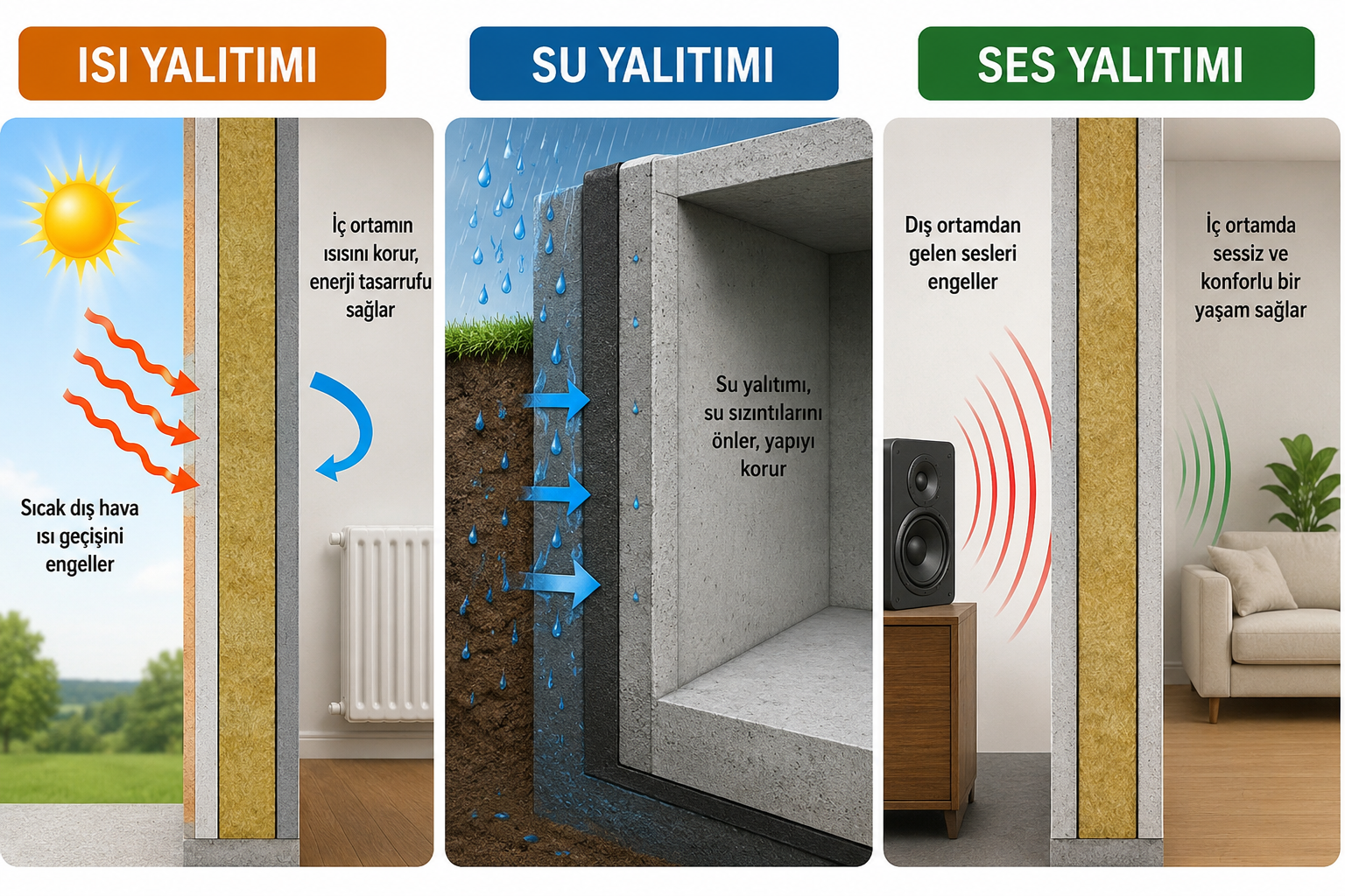 Isı Su Ses Yalıtımı